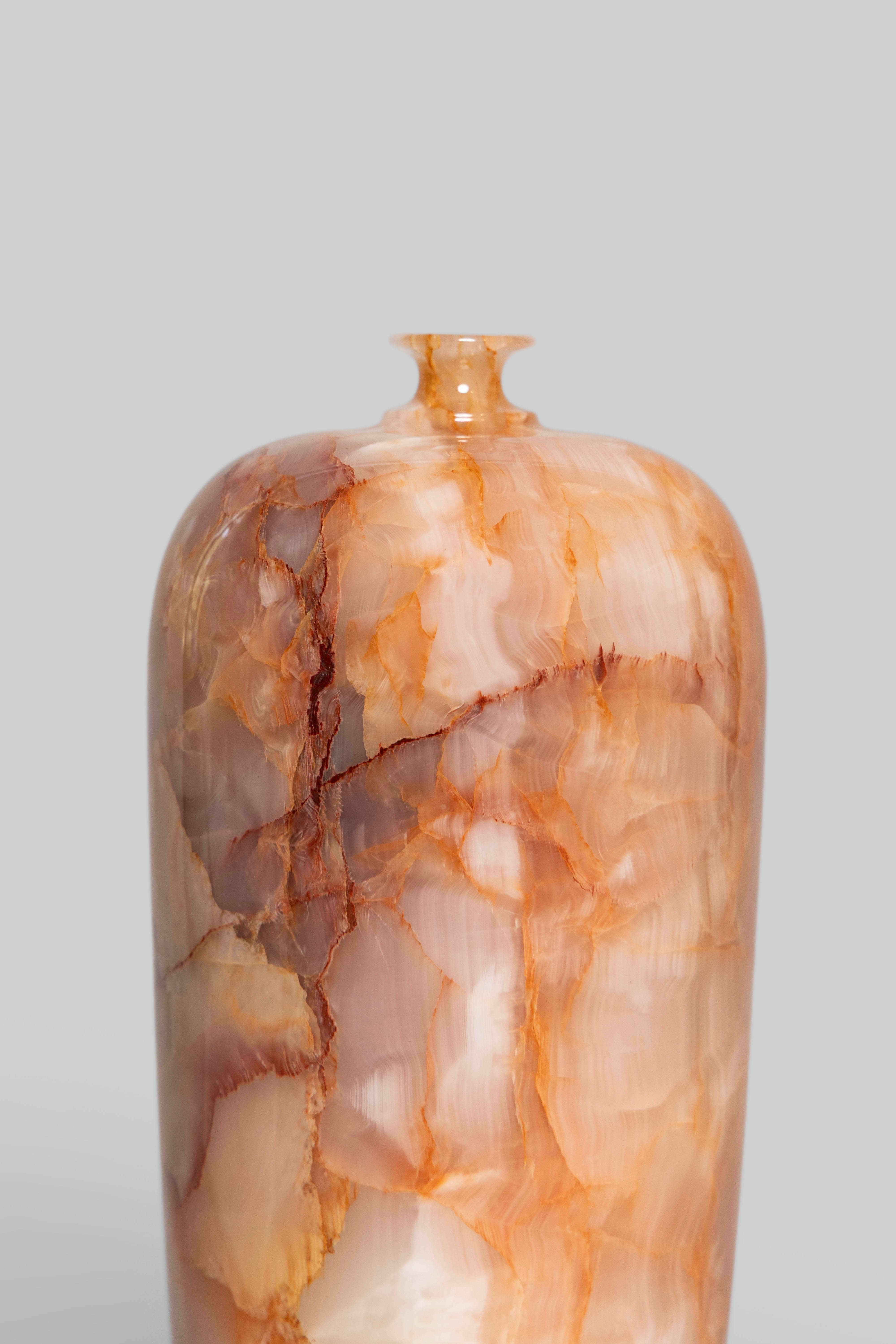 Apricot Onyx Vase