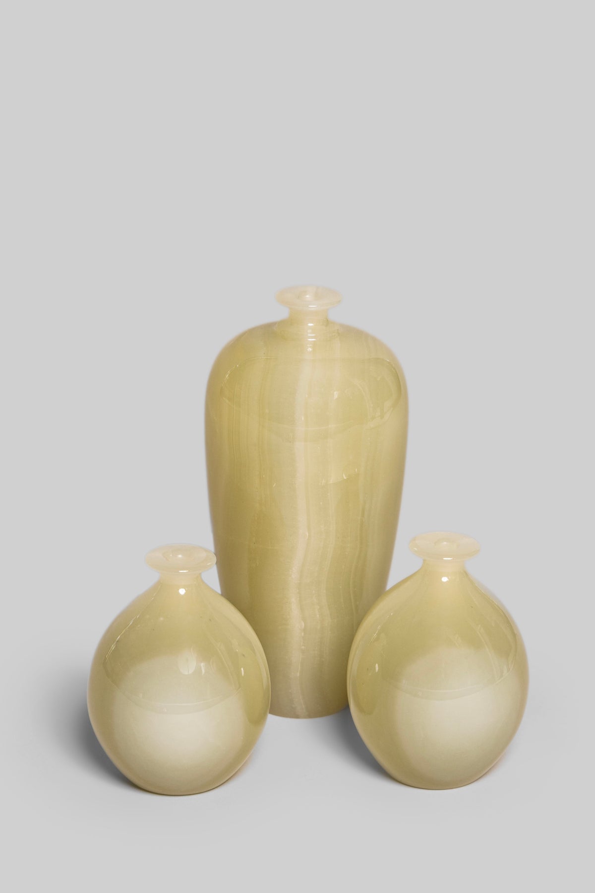 Sage Pod Vase Trio
