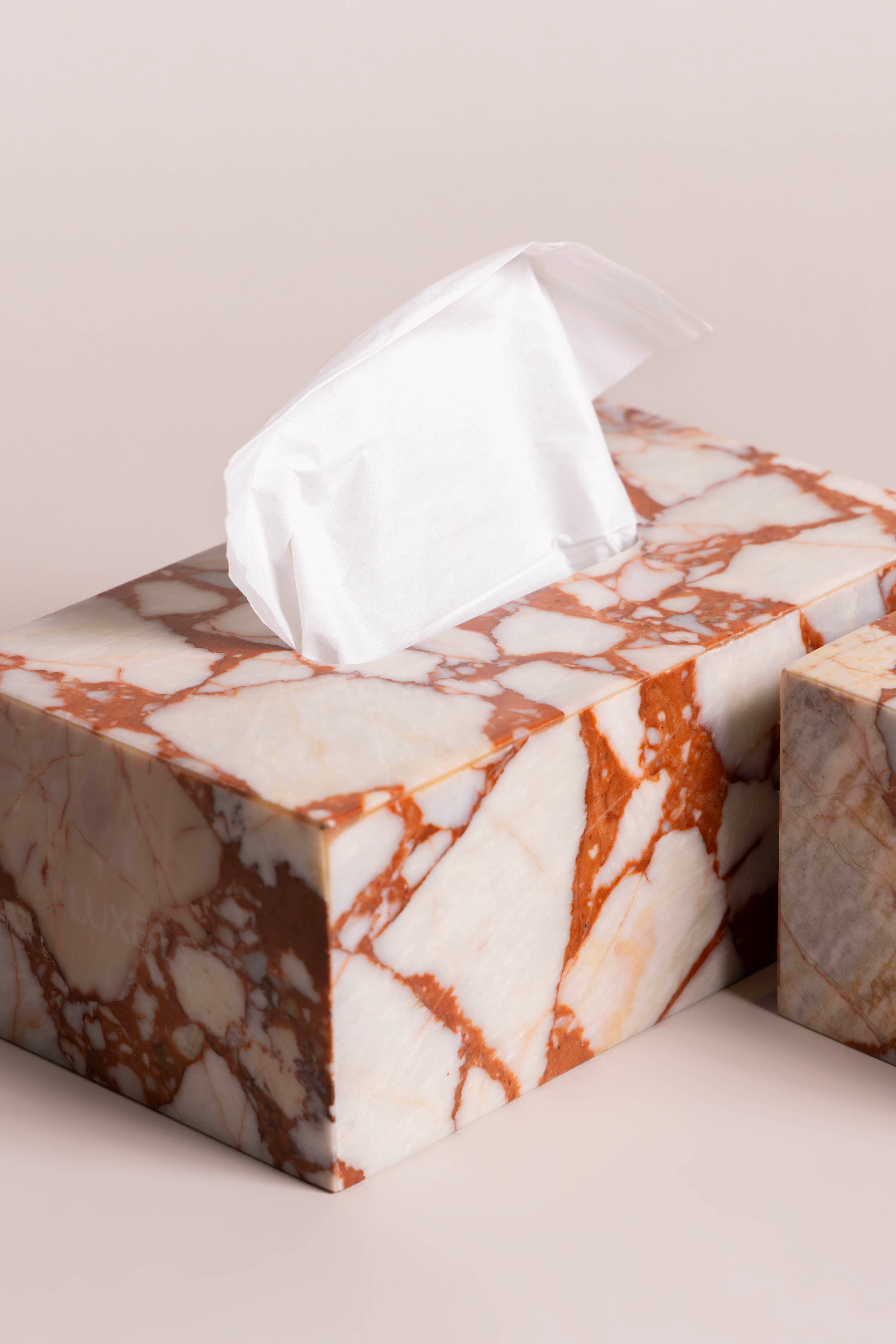 Bvlgari Red Marble Tissue Box
