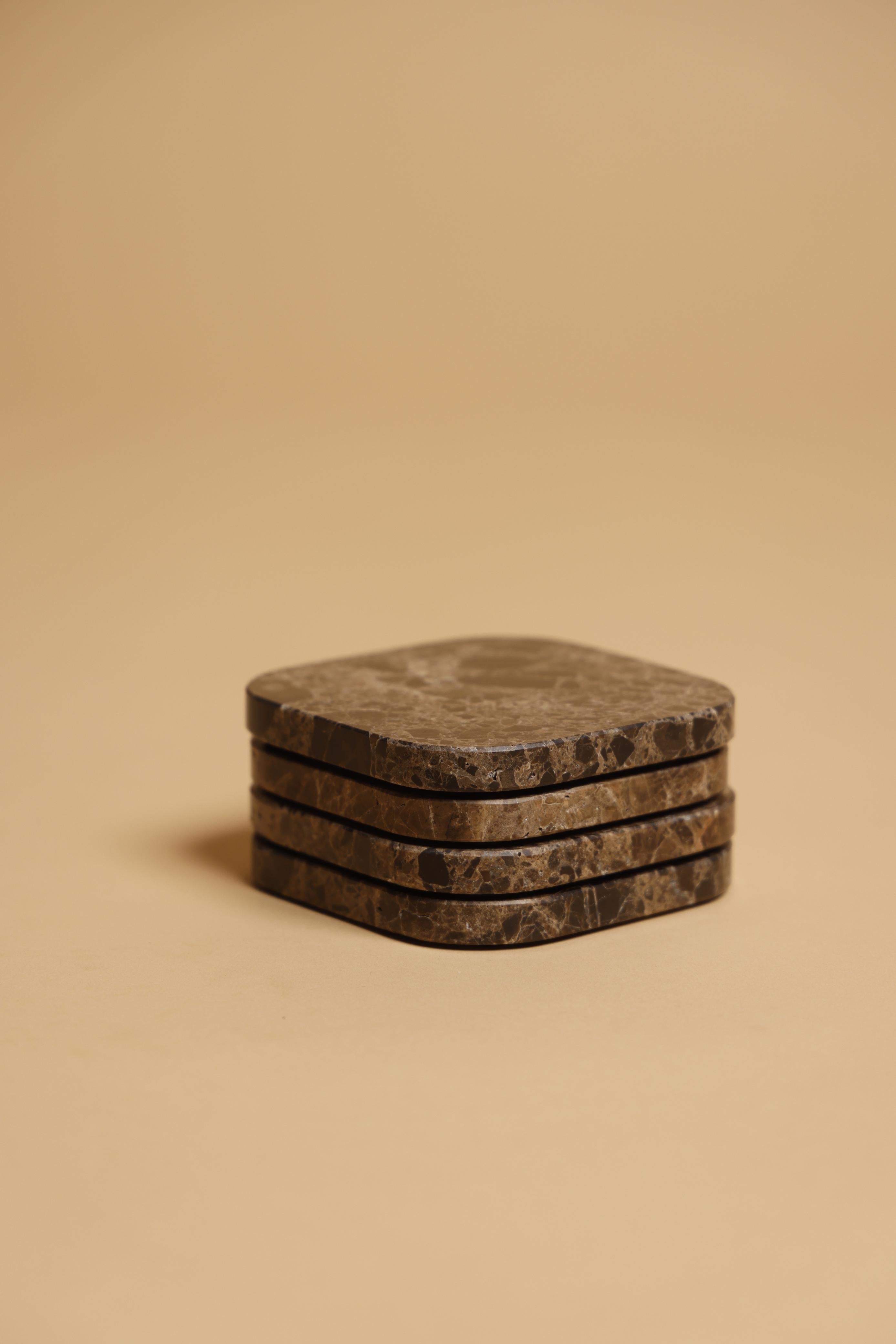 Marble Mocha Coasters