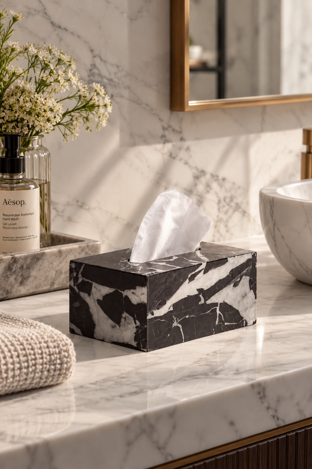 Bvlgari Black Marble Tissue Box