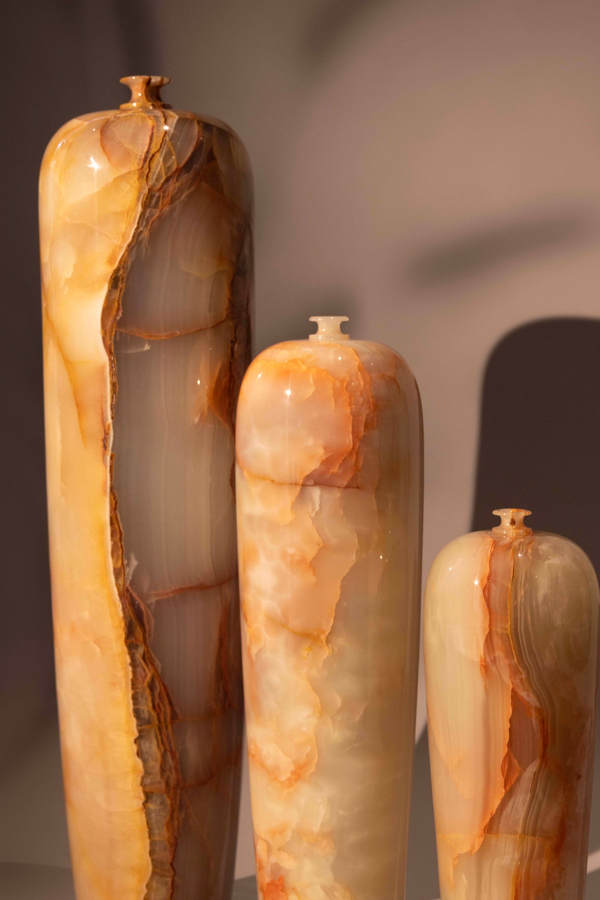 Peach Column Vase (L)