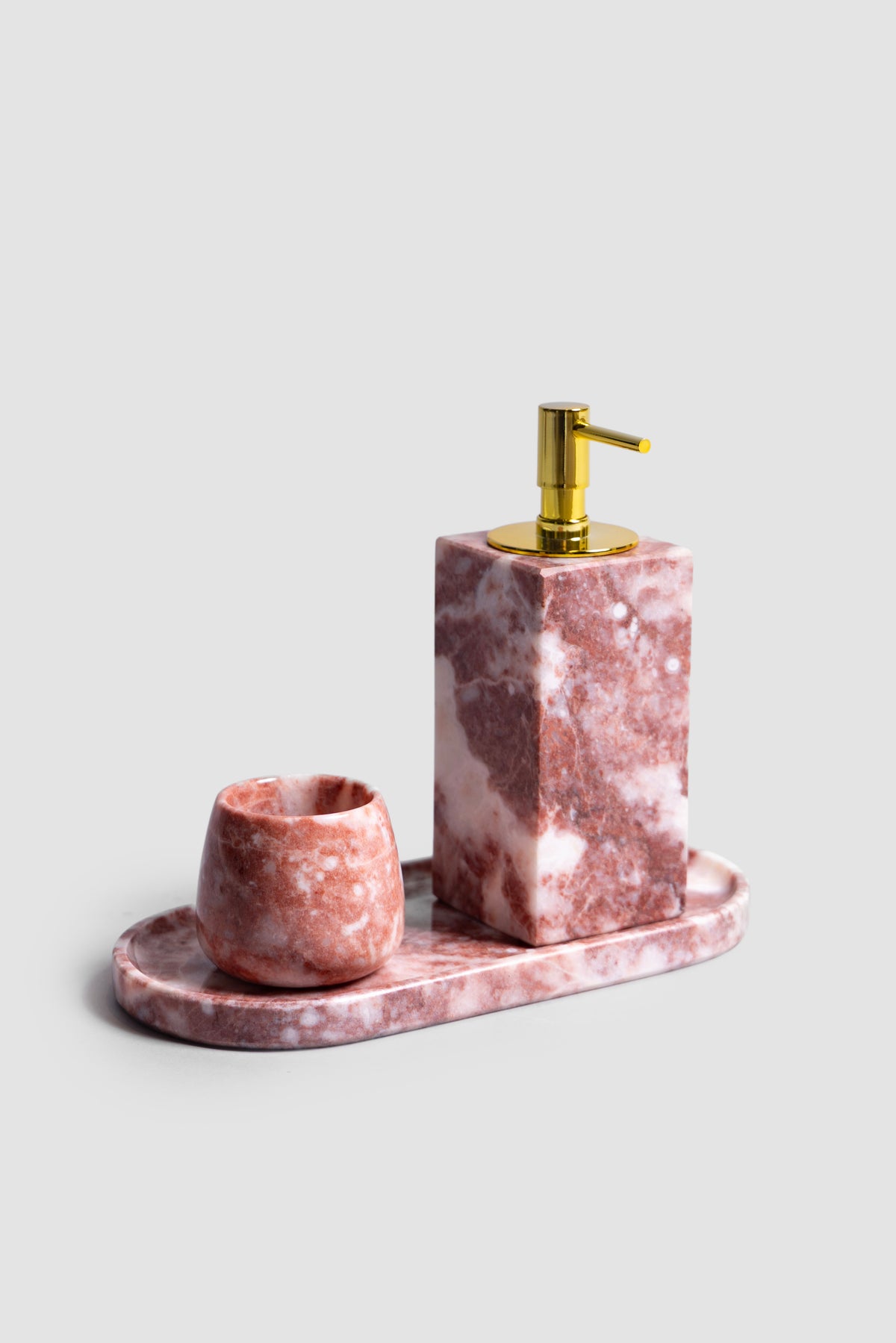 Rainbow Rose Marble Bath Set