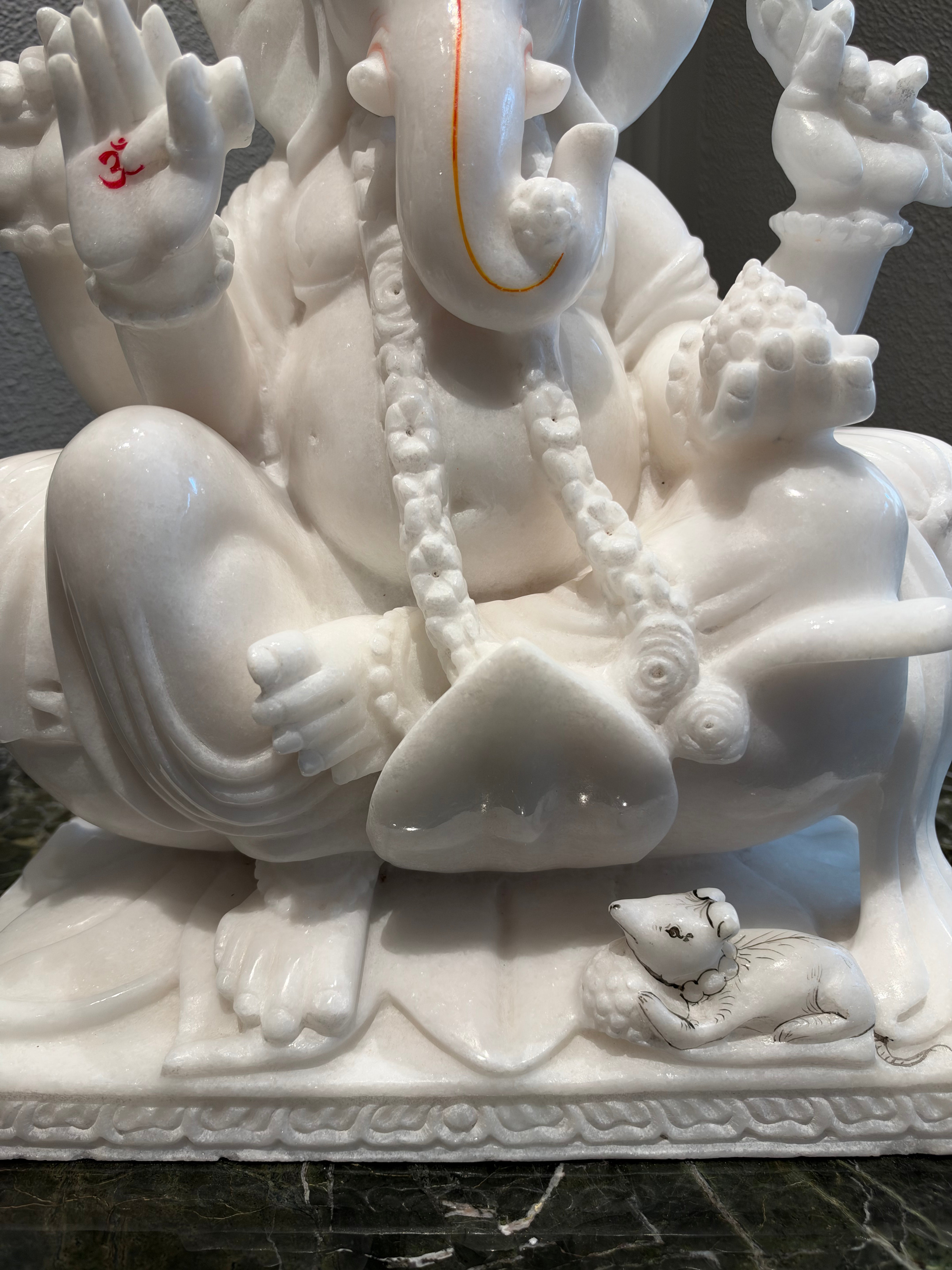 Divine White Ganesha