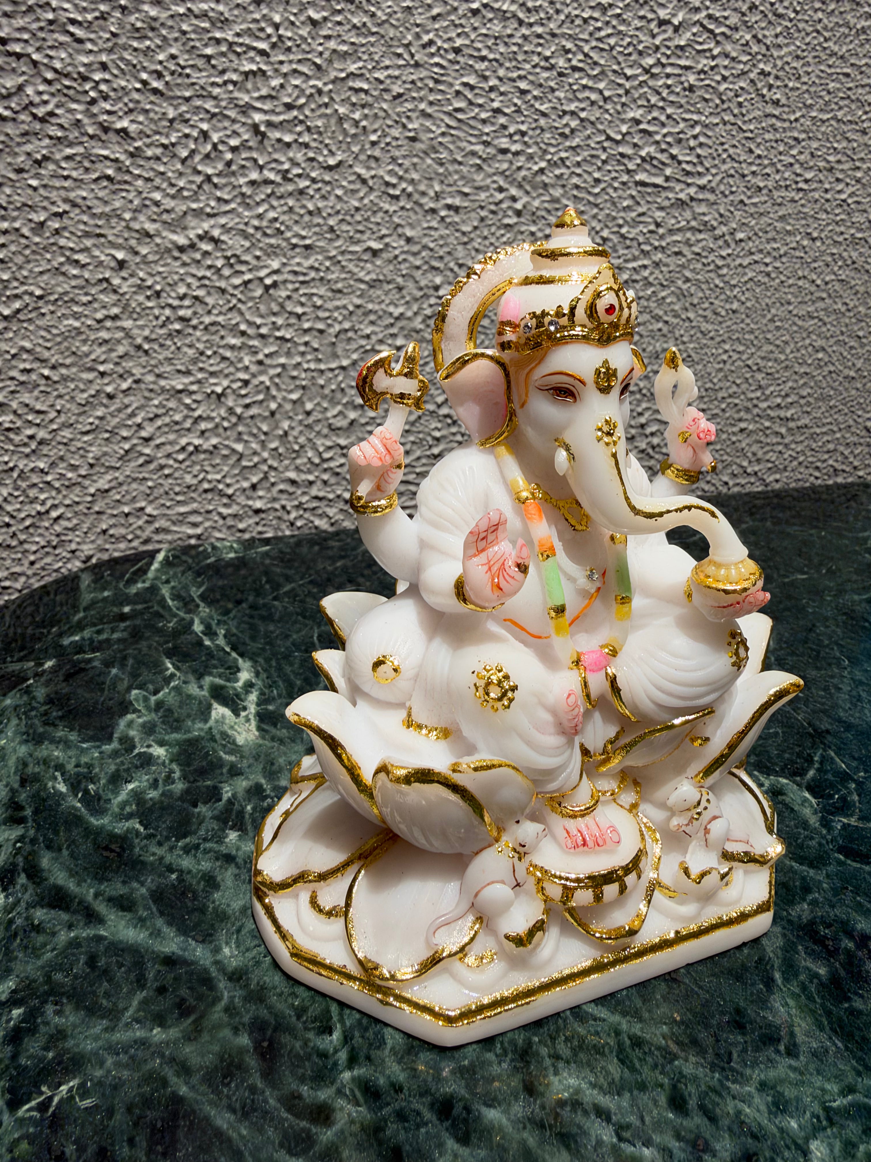 Golden Lotus Ganesha