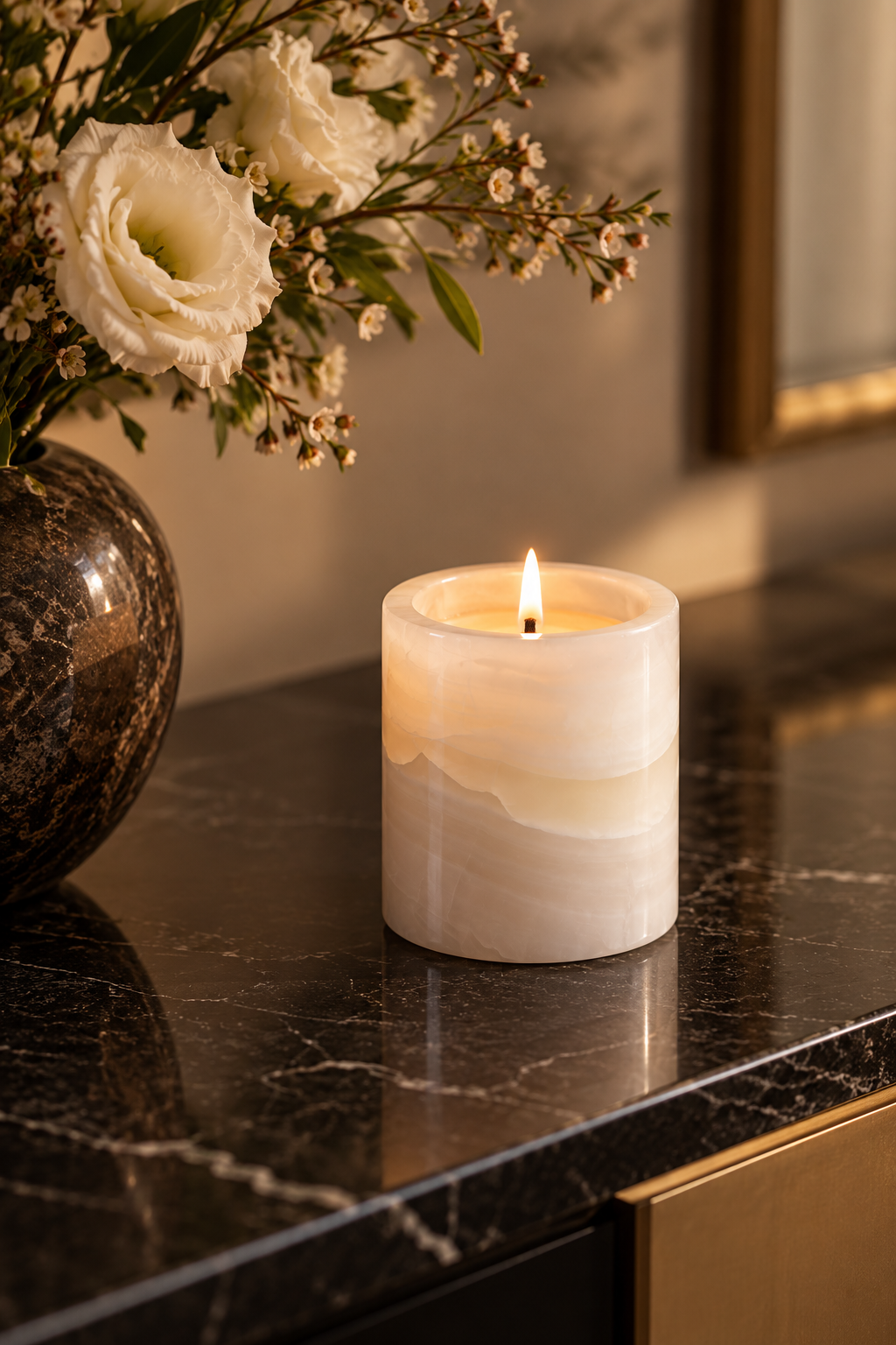 Onyx Candle Cup