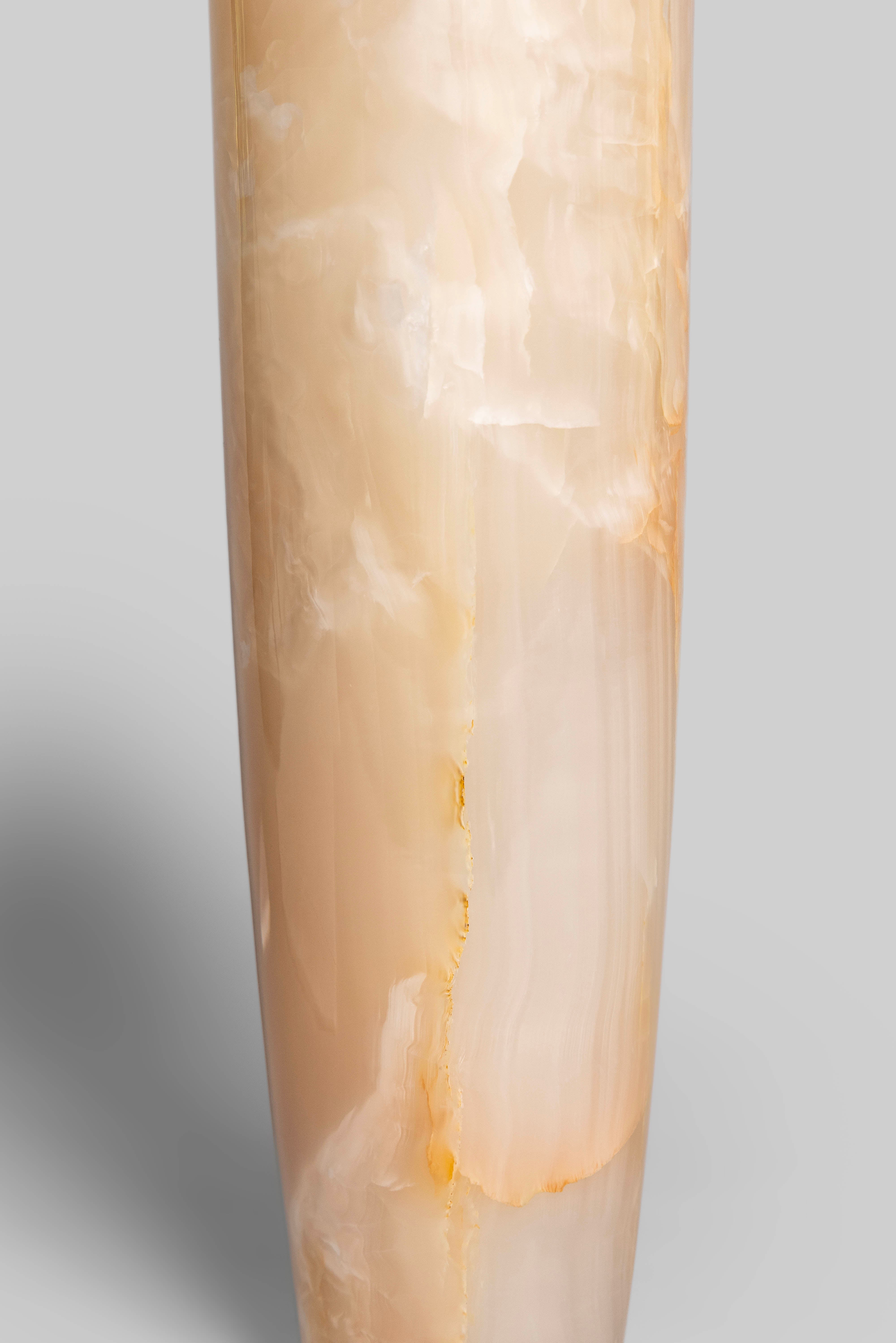 Peach Column Vase (M)