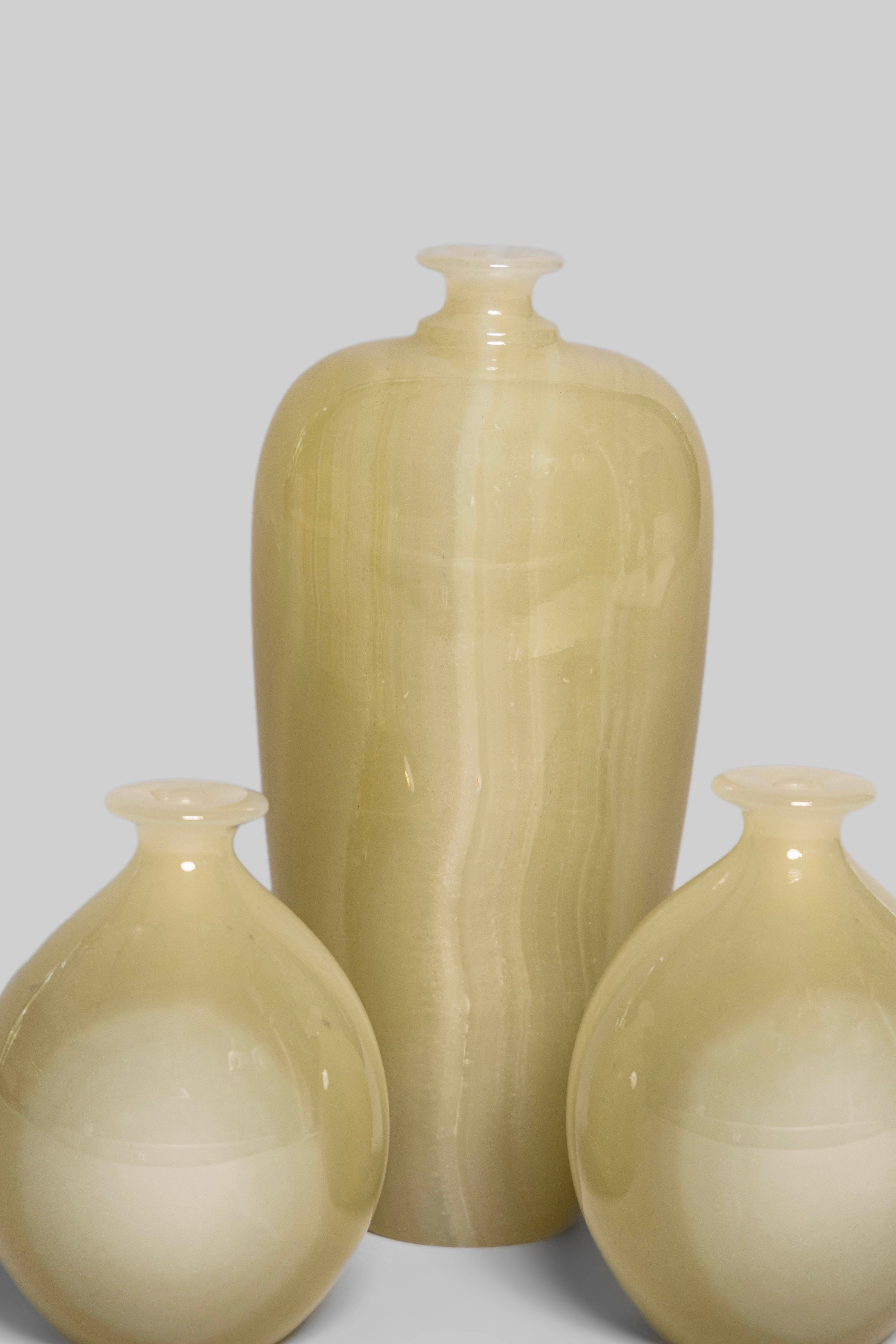 Sage Pod Vase Trio