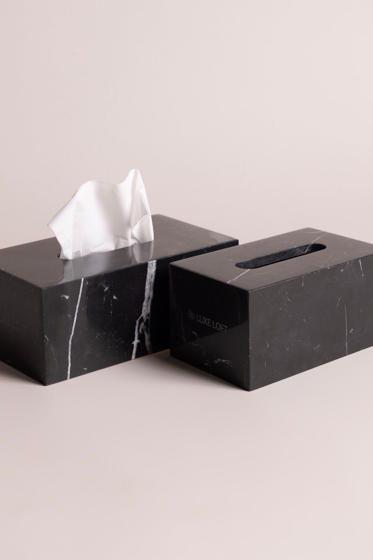 Nero Marquina Tissue Box