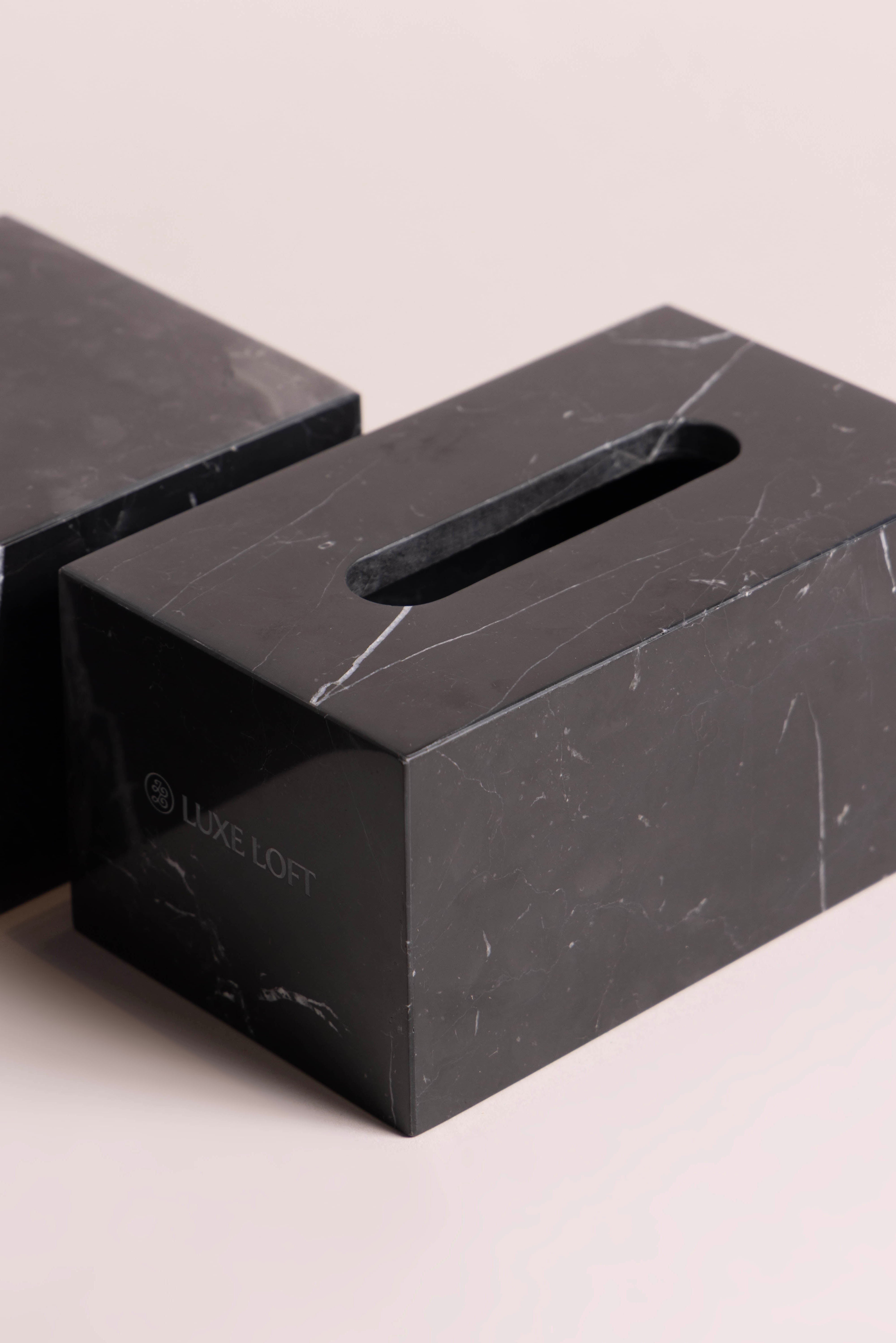 Nero Marquina Tissue Box