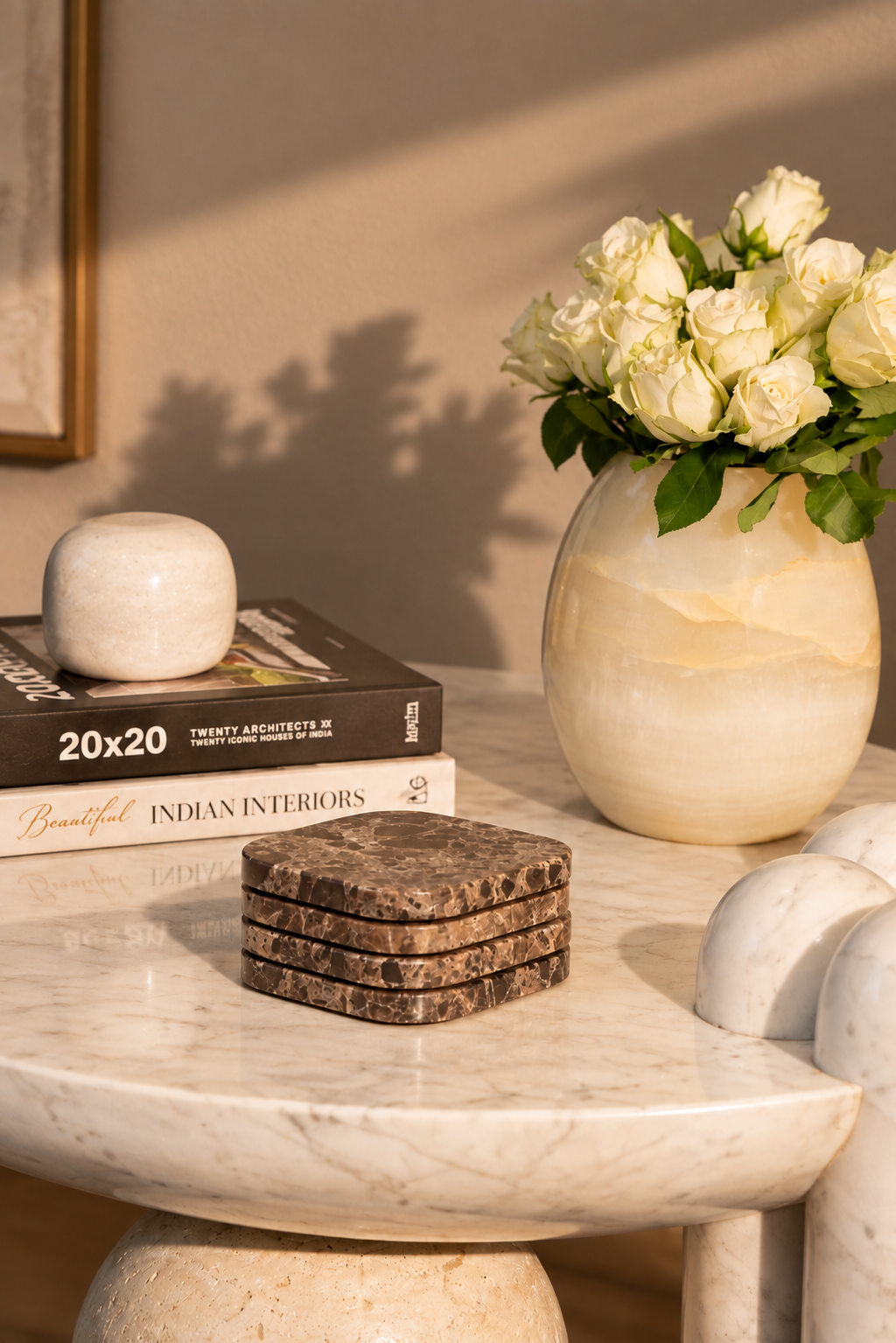 Marble Mocha Coasters
