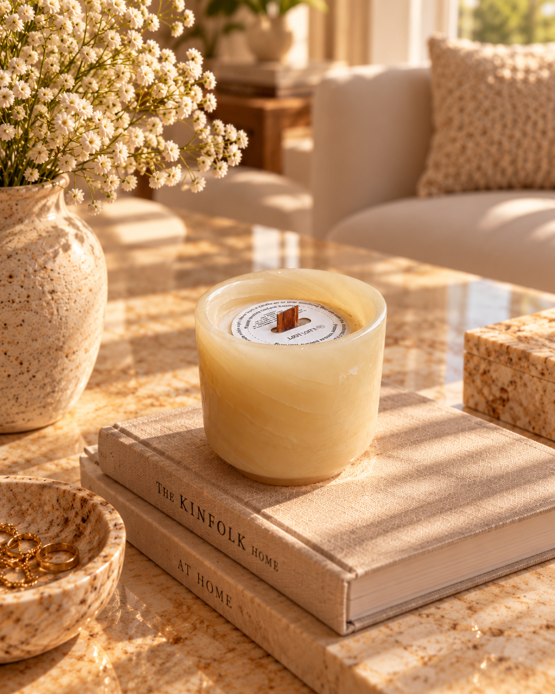 Onyx Candle Cup
