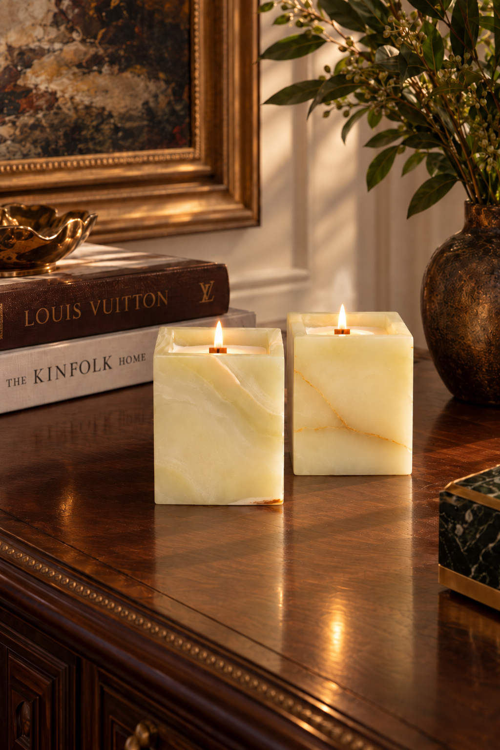 Marble Candle Cup