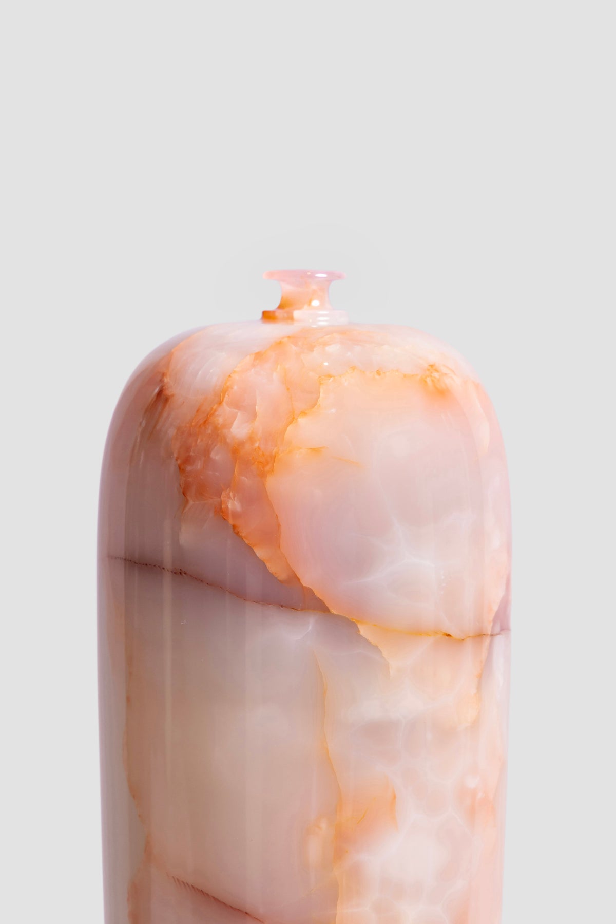 Peach Column Vase (L)