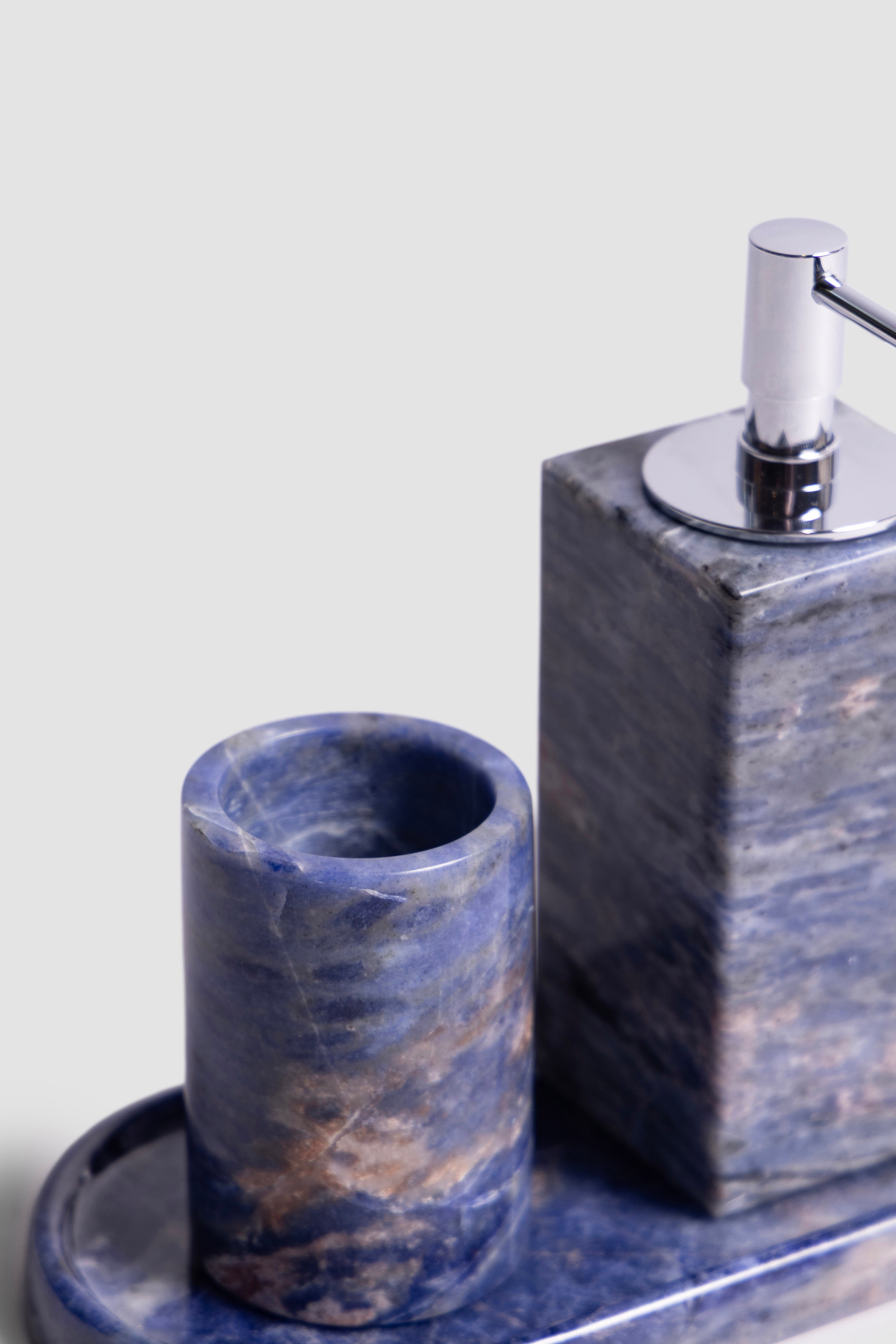 Indigo Sodalite Bath Set