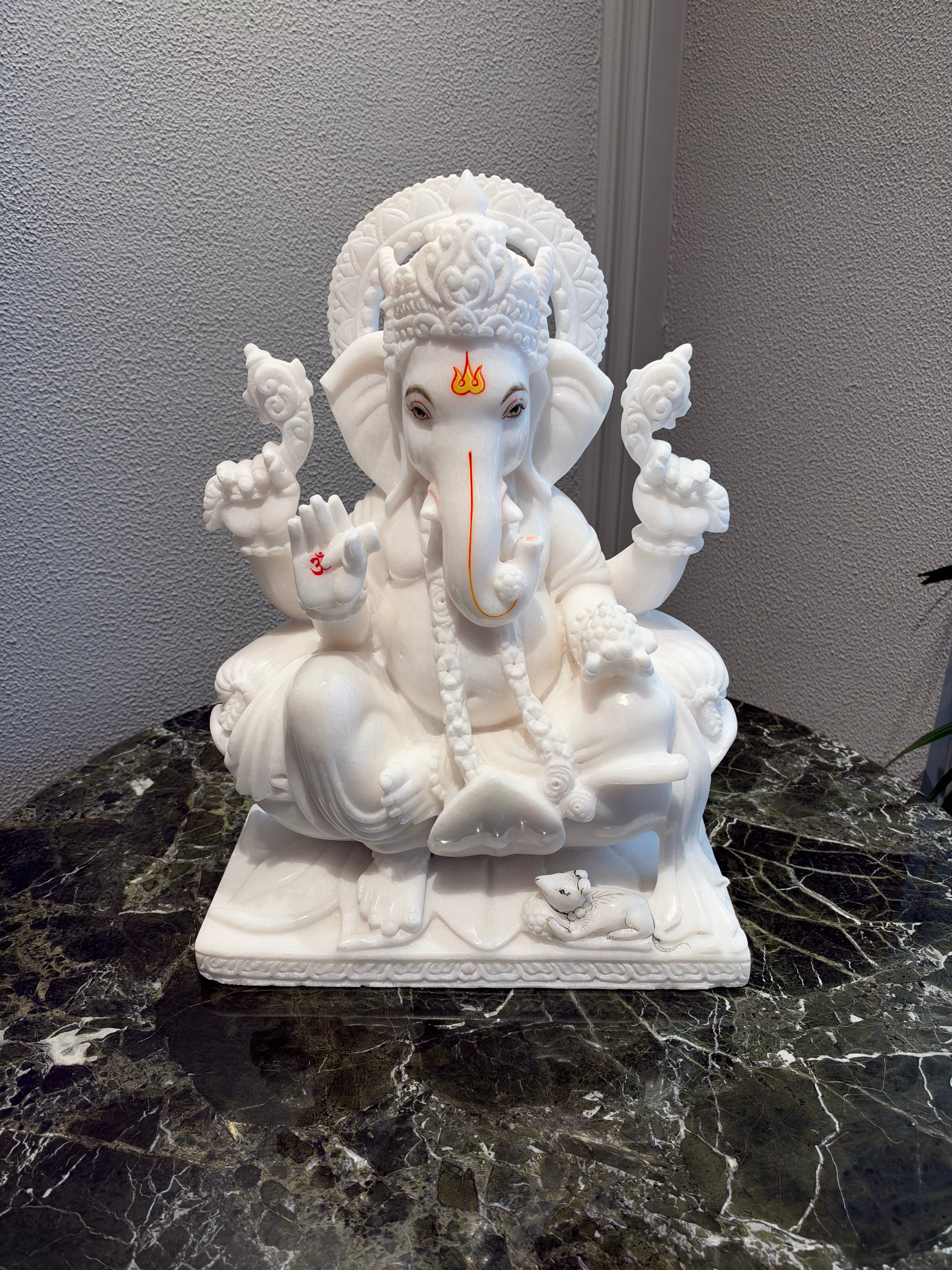 Divine White Ganesha