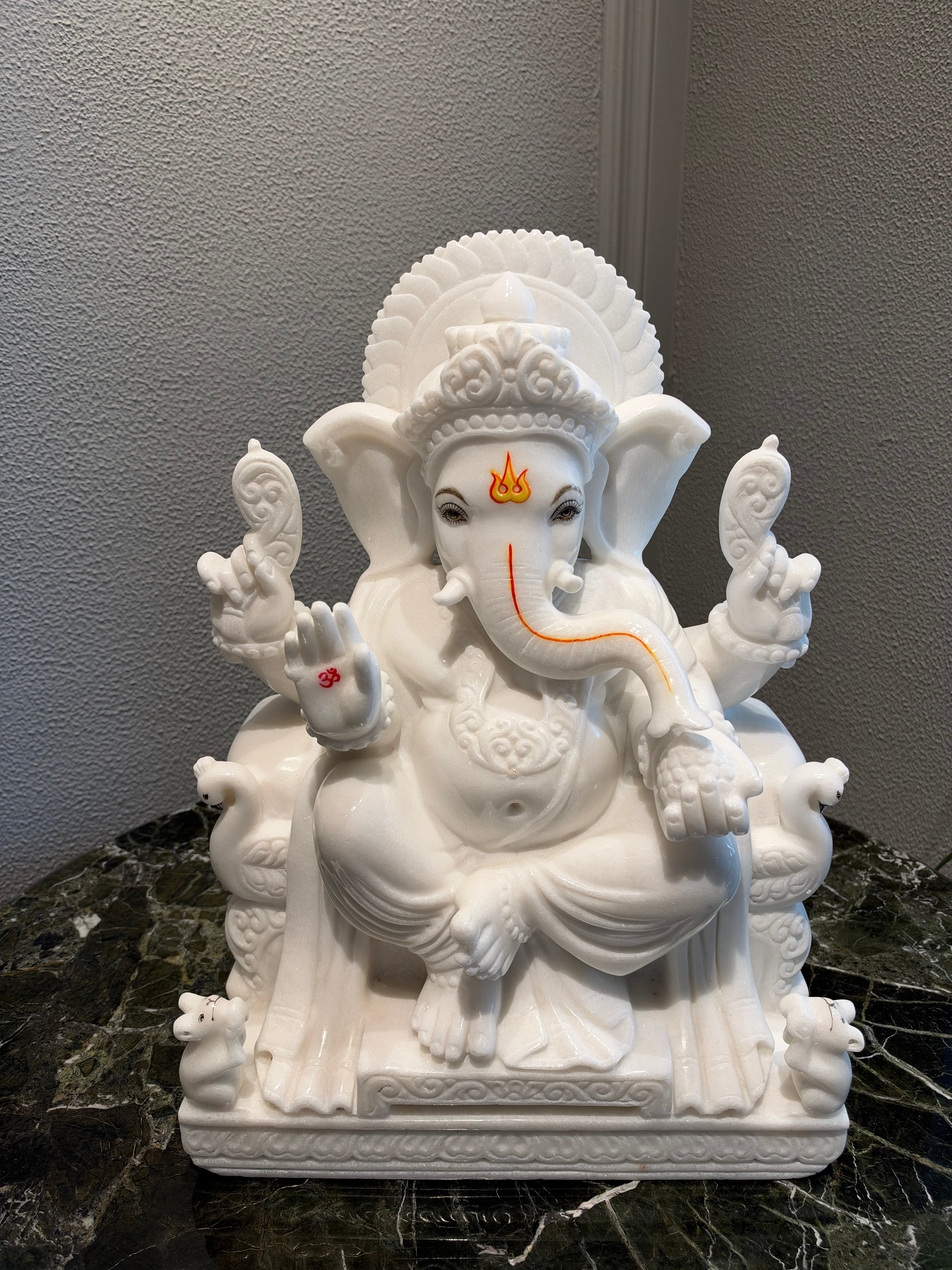 Regal White Ganesha