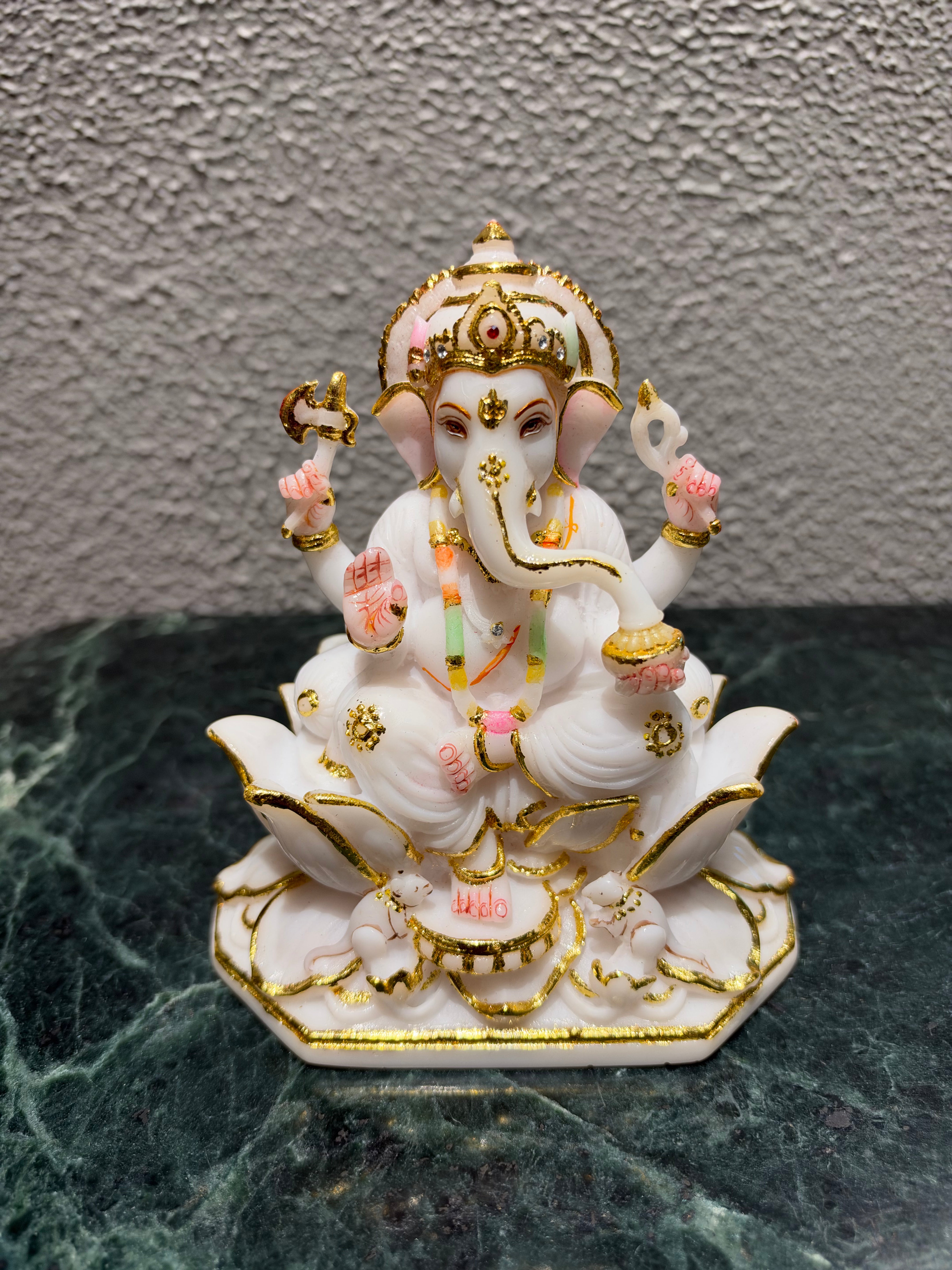 Golden Lotus Ganesha