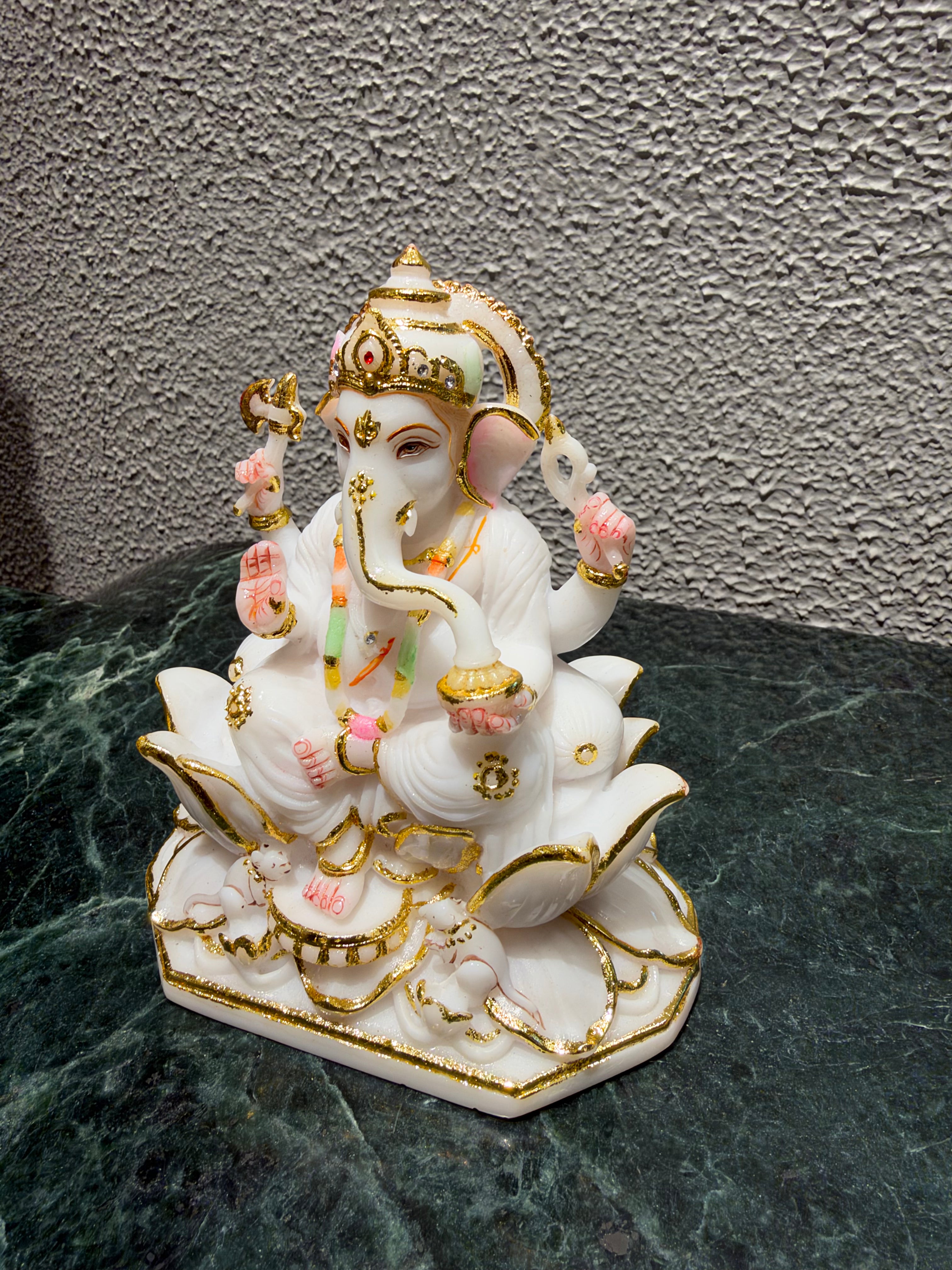 Golden Lotus Ganesha
