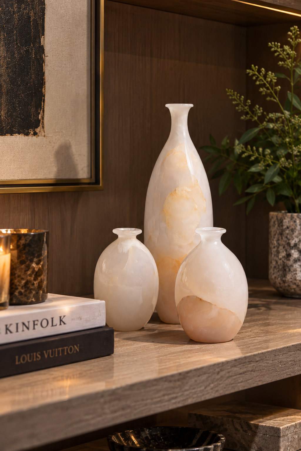 Vanilla Vase Trio